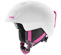 uvex heyya Pro, Casco de esquí Infantil Ligero, Ajuste de Talla individualizado, ventilación optimizada, White-Pink Matt, 51-55 cm