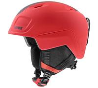 uvex heyya pro, casco de esquí infantil ligero, ajuste de talla individualizado, ventilación optimizada, race red matt, 51-55 cm