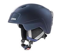 uvex heyya Pro, Casco de esquí Infantil Ligero, Ajuste de Talla individualizado, ventilación optimizada, Race Midnight, Silver Matt, 54-58 cm