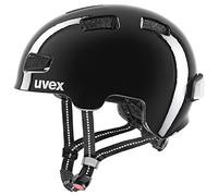 uvex hlmt 4 reflexx - Casco Ligero Infantil - Ajuste de Talla individualizado - Incluye luz LED - Black - 55-58 cm
