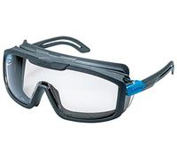 Uvex i-guard - Gafas de protección laboral y laboratorio, color transparente/antracita azul