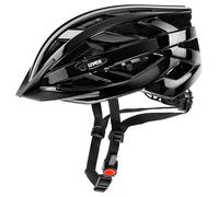 uvex i-vo, casco todoterreno ligero unisex, ajuste de talla individualizado, luz LED opcional, black, 52-57 cm