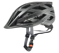 Uvex i-Vo CC - Casco polivalente Ligero para Mujeres y Hombres - Ajuste Individual - Ampliable con luz LED - Black-Smoke Matt - 56-60 cm