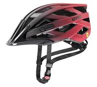 uvex i-Vo CC MIPS Casco de Bicicleta, Adultos Unisex, Black-Red Matt, 56-60 cm