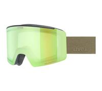 Uvex ignite FM Gafas de esquí, Adultos unisex, black matt/mirror green, one size
