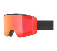 Uvex ignite FM Gafas de esquí, Adultos unisex, black matt/mirror red, one size