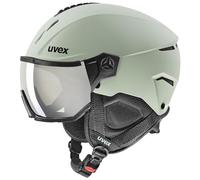 Uvex Instinct Visor, casco de esquí con visera, verde claro 59-61cm Oxid Green Matt