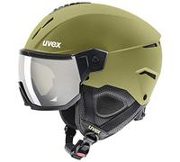 uvex Instinct Visor, Casco de esquí Robusto Unisex, con Visera, Ajuste de Talla individualizado, Crocodile Matt, 53-55 cm