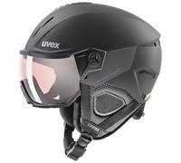 Uvex Instinct Visor Pro V, casco de esquí con visera, negro 60-62cm Black Matt
