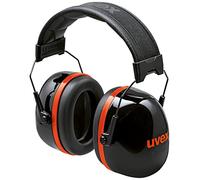 UVEX 2630030 - Orejeras UVEX negro, rojo SNR 36 dB tamaño L, M, S.