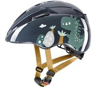 uvex Kid 2 CC - Casco de Bicicleta Ligero para niños - Ajuste de Talla individualizado - Forro Interior Lavable - Dino World - 46-52 cm