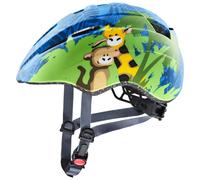 uvex Kid 2 CC, Casco Infantil Ligero, Ajuste de Talla individualizado, luz LED Opcional, Jungle, 46-52 cm