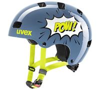 uvex Kid 3 Casco de Bicicleta, Unisex-Youth, Stone Blue Pow, 51-55 cm