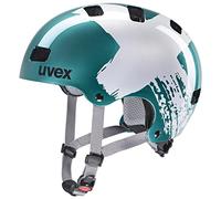 uvex Kid 3 Casco para niños, Unisex-Youth, Teal-Silver, 55-58 cm