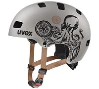 uvex Kid 3 CC - Casco Robusto Infantil - Ajuste de Talla individualizado - ventilación optimizada - Oak Brown-Octopus Matt - 51-55 cm