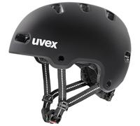 uvex Kid 4 - Casco de Bicicleta para niños (55-58 cm), Color Negro Mate