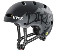 uvex Kid 4 Style MIPS - Casco de Bicicleta para niños, Color Negro Mate, 55-58 cm