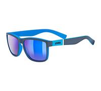uvex LGL 39, gafas de sol unisex, de espejo, filtro cat. 3, grey matt blue/mirror blue, one size