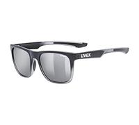 Uvex LGL 42, gafas de sol unisex, de espejo, filtro cat. 3, black transparent/silver, one size