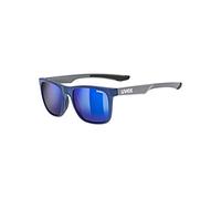 uvex LGL 42, gafas de sol unisex, de espejo, filtro cat. 3, blue grey/blue, one size