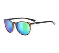 uvex LGL 43, gafas de sol unisex, de espejo, filtro cat. 3, havanna/green, one size