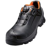 UVEX Low Shoe 65312 S3 Boa PU/Rubber W11, Zapatos de Seguridad y contra Incendios Unisex Adulto, Negro/Arancione, 47 EU