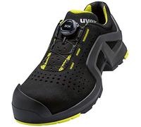 UVEX Low Shoe 65682 S1P Size 45 PU Sole W11, Zapatos de Seguridad y contra Incendios Unisex Adulto, Negro Lime, EU