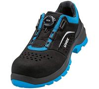 UVEX Low Shoe 69382 S1P Size PU W11, Zapato bajo Perforado S1 P SRC Unisex Adulto, Negro/BLU, 38 EU