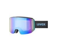 Uvex - Máscaras de esquí - Lace Attract FM Black Matt Mirror Blue (S2) - Blanco Blanco one size