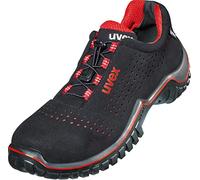 Uvex Motion Style - Zapato de Seguridad S1 SRC ESD - Rojo-Negro, Talla:43