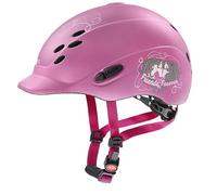 uvex onyxx, casco infantil de equitación ligero, ajuste de talla individualizado, ventilación óptima, friends II pink matt, 49-54 cm