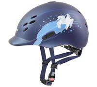 uvex onyxx, Casco Infantil de equitación Ligero, Ajuste de Talla individualizado, ventilación óptima, Unicorn Navy, 49-54 cm