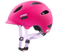 uvex OYO, Casco Infantil Ligero, Ajuste de Talla individualizado, luz LED Opcional, Berry, Purple Matt, 50-54 cm
