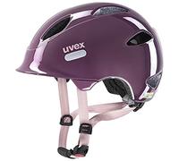 uvex OYO, Casco Infantil Ligero, Ajuste de Talla individualizado, luz LED Opcional, Plum, Dust Rose, 45-50 cm