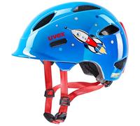 uvex OYO Style, Casco Infantil Ligero, Ajuste de Talla individualizado, luz LED Opcional, Blue Rocket, 45-50 cm