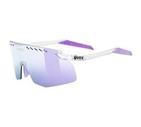 uvex pace stage s - Gafas de deporte para adultos - 100% protección UVA, UVB y UVC - tintadas para realzar el contraste - clear/mir.pink - one size