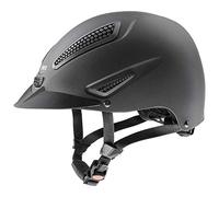 uvex perfexxion II, casco de equitación robusto unisex, ajuste de talla individualizado, ventilación óptima, black matt, 52-55 cm