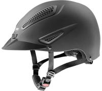 uvex perfexxion II, casco de equitación robusto unisex, ajuste de talla individualizado, ventilación óptima, black matt, 54-55 cm