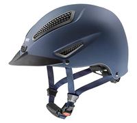uvex perfexxion II, casco de equitación robusto unisex, ajuste de talla individualizado, ventilación óptima, blue matt, 57-59 cm