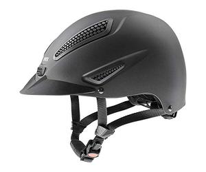uvex perfexxion II, casco de equitación robusto unisex, ajuste de talla individualizado, ventilación óptima, black matt, 52-55 cm