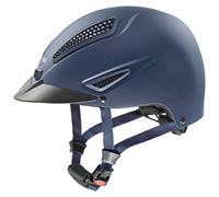 uvex perfexxion II Glamour, Casco de equitación Robusto Unisex, Ajuste de Talla individualizado, ventilación óptima, Blue Matt, 54-55 cm