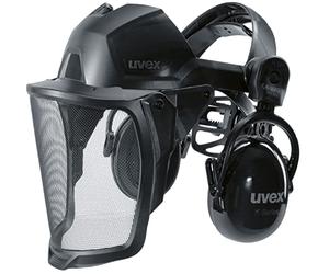 Uvex Pheos Faceguard - Visera de Rejilla (protección Facial y auditiva), Flexible