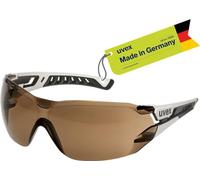 Uvex Pheos NXT CBR23 - Gafas de protección (tecnología supravision excelencia, sin metal, antivaho y resistente a los arañazos, talla única), color blanco y negro
