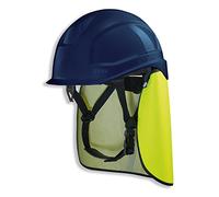 UVEX Pheos S-KR IES - Casco de protección Laboral con protección para la Nuca - Set con promoción BG BAU - EN 397, Color: Azul