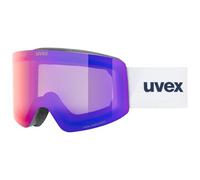 uvex provoqe FM - Gafas de esquí para adultos - filtro categoría 2 - tintadas para realzar el contraste - black matt dl/ruby-clear - one size