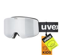 uvex pwdr FM Gafas de esquí, Niños unisex, white matt/silver-clear, one size