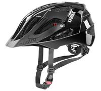 uvex Quatro - Casco de Bicicleta Seguro para Adultos - Ajuste de Talla individualizado - Visera Regulable - All Black - 56-61 cm