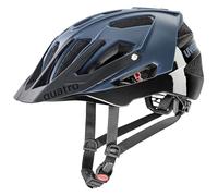 uvex Quatro CC - Casco de Bicicleta Seguro para Adultos - Ajuste de Talla individualizado - Visera Regulable - Dusk Blue-Black Matt - 52-57 cm