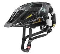 uvex Quatro CC MIPS Casco de Bicicleta, Unisex-Adult, Black-Jade Matt, 56-61 cm
