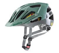 uvex Quatro CC MIPS Casco de Bicicleta, Unisex-Adult, Moss Rhino, 56-61 cm